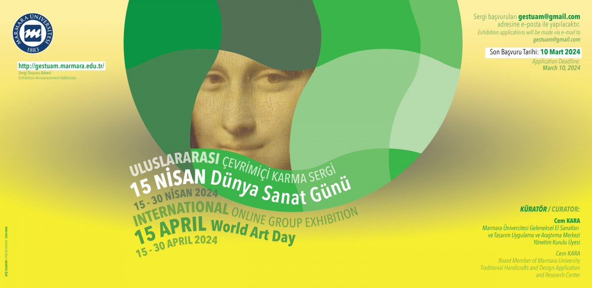 15 APRIL WORLD ART DAY INTERNATIONAL ONLINE GROUP EXHIBITION, 15 – 30 APRIL 2024