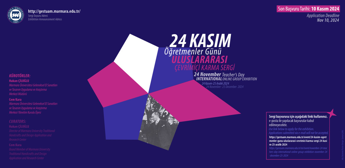 24 KASIM ÖĞRETMENLER GÜNÜ ULUSLARARASI ÇEVRİMİÇİ KARMA SERGİ, 24 KASIM – 25 ARALIK 2024